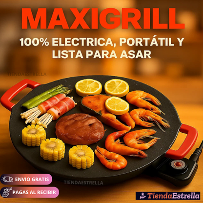 MAXIGRILL®  ELECTRICA, PORTÁTIL Y AHORRA GAS