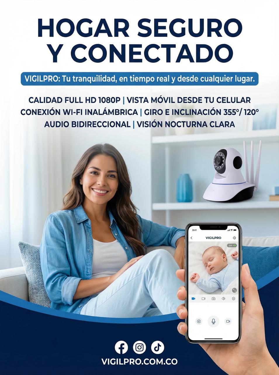 VIGILPRO® CAMARA DE VIGILANCIA WIFI