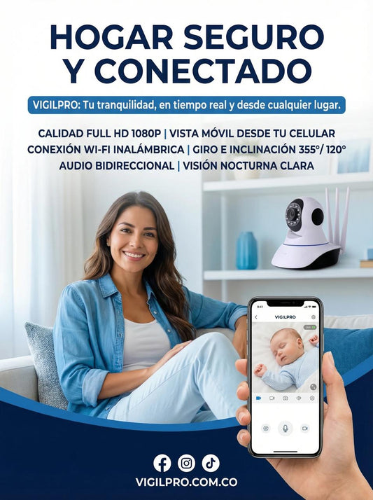 VIGILPRO® CAMARA DE VIGILANCIA WIFI