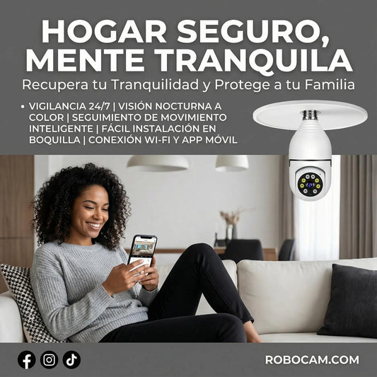 ROBOCAM® CAMARA BOMBILLO ROBOTICA